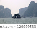 Halong Bay, a world heritage site in Vietnam 129999533