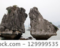 Halong Bay, a world heritage site in Vietnam 129999535