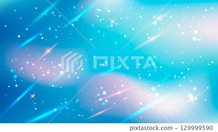 Dreamy winter night sky with soft blue gradient 129999590