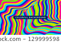 Wavy lines neon psychedelic optical illusion 129999598