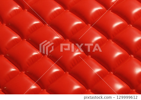 Red glossy quilted texture glossy leather background material 129999612