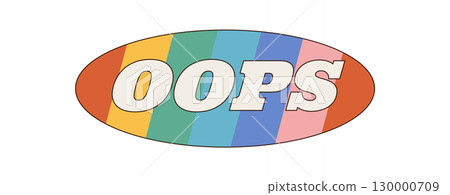 Groovy retro sticker with colorful pop typography and trendy oval font in y2k style. Groovy element adds a pop and modern mood to any sticker or patch, ideal for vintage or trendy design accents. Groovy retro sticker with colorful pop typography and trendy oval font in y2k style. Groovy element adds a pop and modern mood to any sticker or patch, ideal for vintage or trendy design accents. 130000709