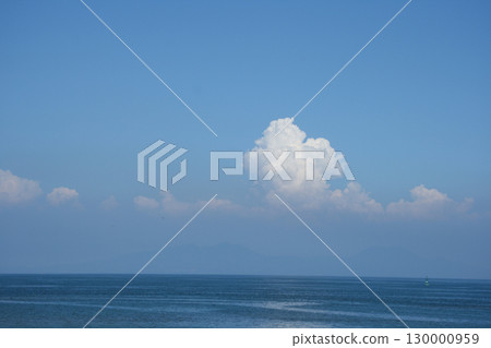Ariake Sea and cumulonimbus clouds 130000959
