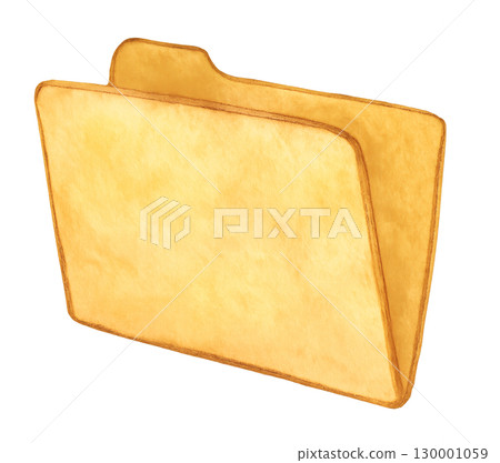 Watercolor illustration folder PNG transparent background icon material Watercolor illustration folder PNG transparent background icon material 130001059