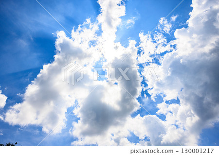 blue sky and white clouds blue sky and white clouds 130001217