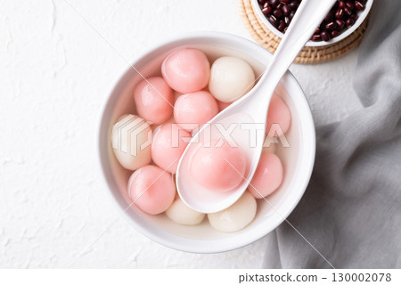 Tangyuan (Chinese sweet dumpling), Glutinous rice ball in syrup Tangyuan (Chinese sweet dumpling), Glutinous rice ball in syrup 130002078