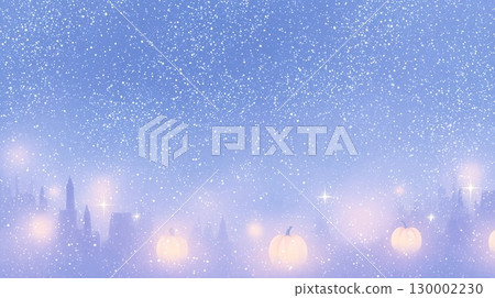 夢幻般的萬聖節夜晚背景與飄落的雪花 夢幻般的萬聖節夜晚背景與飄落的雪花 130002230