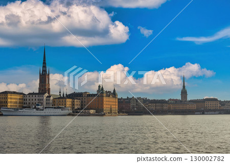 Stockholm Sweden, city skyline at Gamla Stan Riddarholmen islet Stockholm Sweden, city skyline at Gamla Stan Riddarholmen islet 130002782