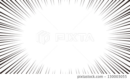 Concentrated lines, manga, effect lines background material 130003055