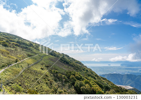 View of Lake Biwa from the observation deck at the Ibukiyama Driveway parking lot in Sekigahara Town, Gifu Prefecture View of Lake Biwa from the observation deck at the Ibukiyama Driveway parking lot in Sekigahara Town, Gifu Prefecture 130003231