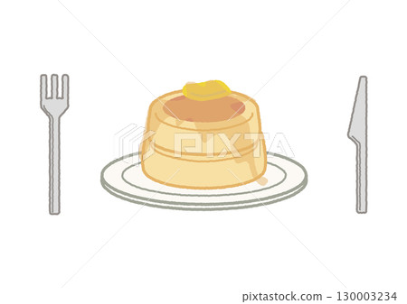 咖啡廳菜單插畫煎餅 130003234