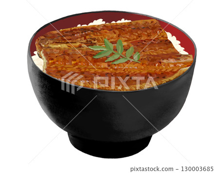 Unadon (black and red bowl) Unadon (black and red bowl) 130003685