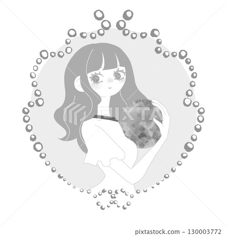 九星 Kigaku Rokuhaku Kinsei 圖像女人單色 九星 Kigaku Rokuhaku Kinsei 圖像女人單色 130003772