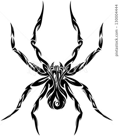 藝術部落蜘蛛標記插圖 130004444