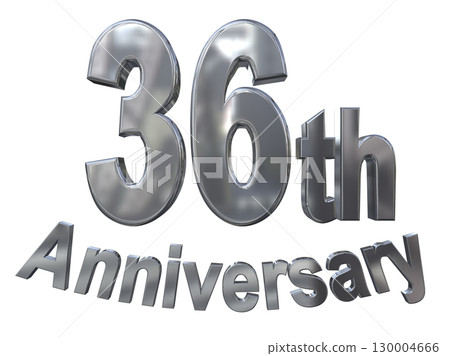 3DCG text "36th Anniversary/36th Anniversary Mark Sparkle" 130004666
