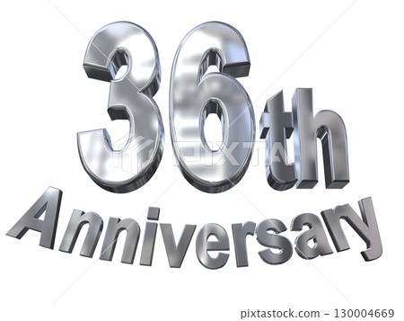 3DCG文字“36週年/36週年紀念馬克·斯帕克” 3DCG文字“36週年/36週年紀念馬克·斯帕克” 130004669