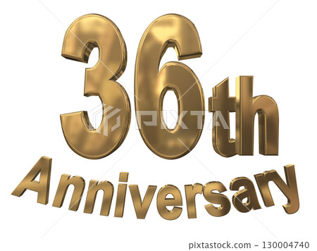 3DCG text "36th Anniversary/36th Anniversary Mark Sparkle" 130004740