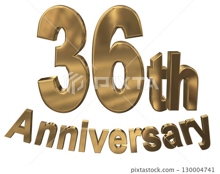 3DCG文字“36週年/36週年紀念馬克·斯帕克” 3DCG文字“36週年/36週年紀念馬克·斯帕克” 130004741