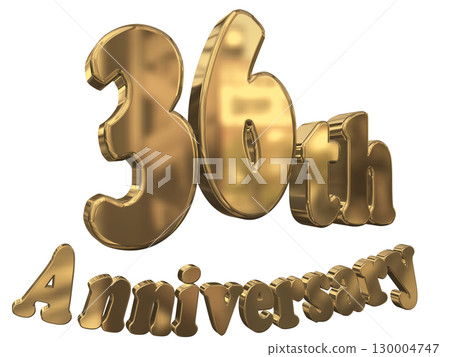 3DCG text "36th Anniversary/36th Anniversary Mark Sparkle" 130004747