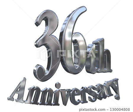 3DCG text "36th Anniversary/36th Anniversary Mark Sparkle" 130004808