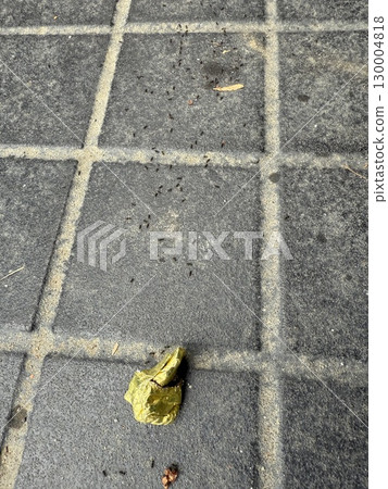 Ants swarming around chocolate 130004818