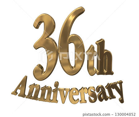 3DCG text "36th Anniversary/36th Anniversary Mark Sparkle" 130004852