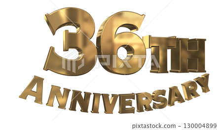 3DCG text "36th Anniversary/36th Anniversary Mark Sparkle" 130004899