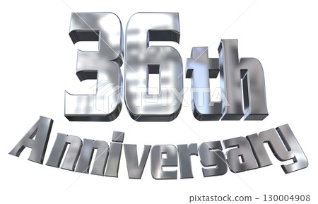 3DCG text "36th Anniversary/36th Anniversary Mark Sparkle" 130004908