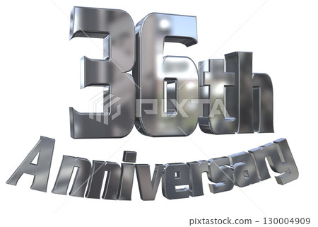 3DCG文字“36週年/36週年紀念馬克·斯帕克” 3DCG文字“36週年/36週年紀念馬克·斯帕克” 130004909