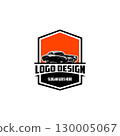 Mustang Car Ready Emblem Vector Logo. Best for American vintage car company logo templates. 130005067