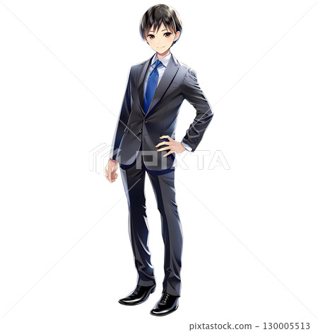 年輕商人/全身（漫畫/動漫風格） 130005513