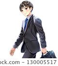 行走的年輕商人（漫畫/動漫風格） 130005517