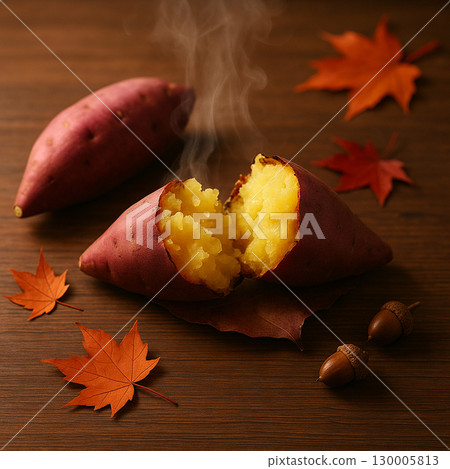 Sweet Potato & Fall Leaves 130005813