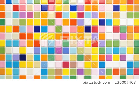 AI Image: Colorful mosaic tile background material 130007408