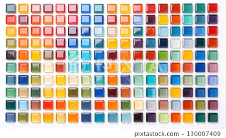 AI Image: Colorful mosaic tile background material AI Image: Colorful mosaic tile background material 130007409