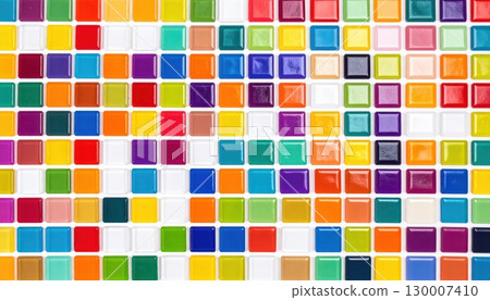 AI Image: Colorful mosaic tile background material 130007410