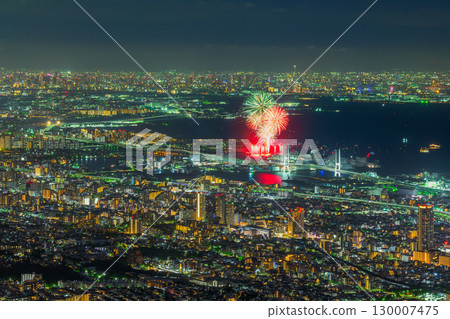 Night view from Kikuseidai on the day of the fireworks display 130007475