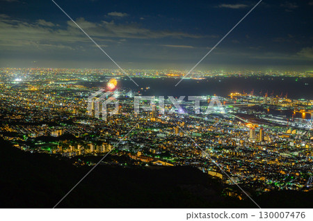 Night view from Kikuseidai on the day of the fireworks display 130007476