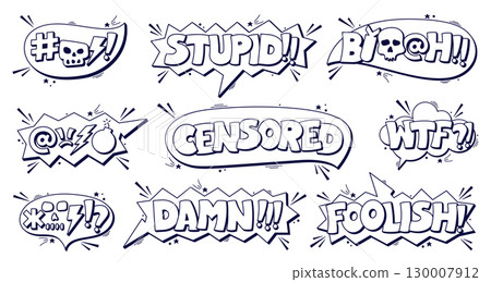 Angry word cloud. 130007912