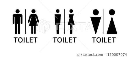 Toilet pictogram icon 130007974