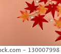 Autumn leaves and pearl frame 130007998
