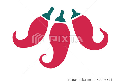 Three Red Mexican Chili Peppers Three Red Mexican Chili Peppers 130008341