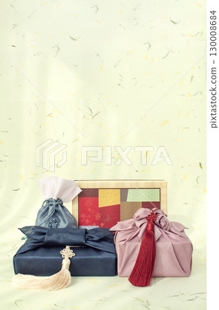 Traditional Korean folding screen platform, Chuseok, Lunar New Year holiday product background image 130008684
