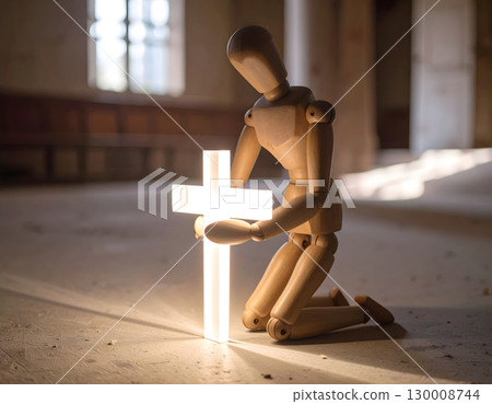 在聖地祈禱的畫娃娃 130008744