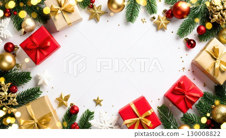 AI Image: Christmas frame material 130008822