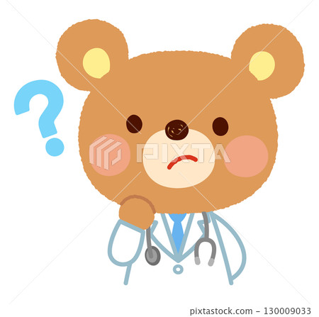 Bear doctor thinking expression question 130009033