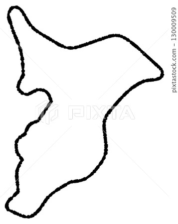 千葉縣的手繪隨意地圖插圖 130009509