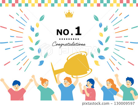 Trophy holders and laurels 130009597