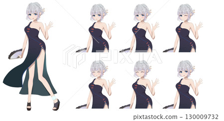 Anime-style Chinese clothing girl character 130009732