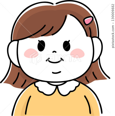 笑肥胖女孩上半身 130009882